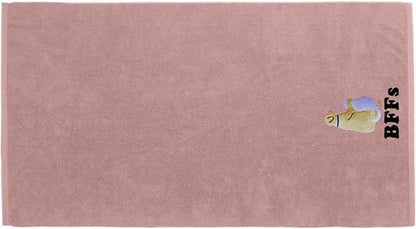 DAN RIVER Dog Towel - Pack of 1, 100% Cotton, 20x40, Ultra Soft 450 GSM, Super Absorbent & Quick Drying Towel for Dogs, Cats, and Other Pets, Dusty Rose.
