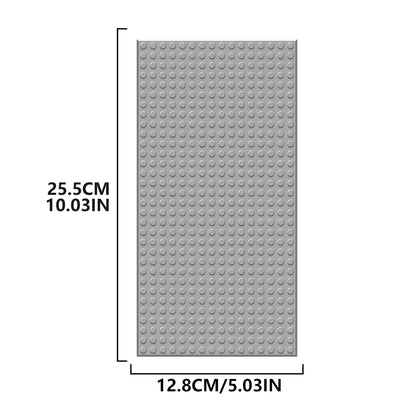 EKIND 6 PCS Classic 5" x 10" Building Baseplates, Compatible with Major Brands Toy Bricks, Encourage Logic & Creativity Through Play, Ideal STEM Activities for Children (Gray)