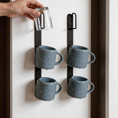 Yohsnor Wall Mounted Cup Holder Set-2PCS Coffee Mug Hanger for Space Saving