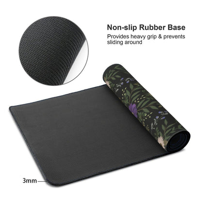 Gothrind Large Gaming Mouse Pad, Gothic Cat Desk Mat, 35.4" x 15.7"