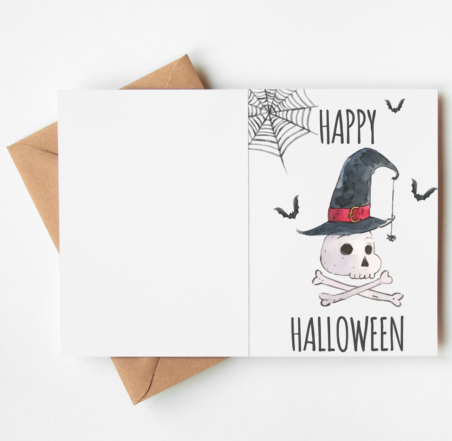 TRIDECOR Halloween Cards with Envelopes, 6 Folded 5x7 Greeting Cards