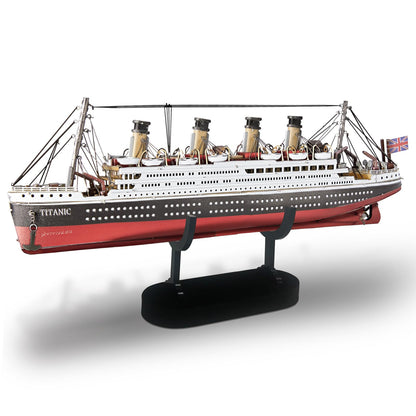 Piececool 3D Puzzles for Adults, Titanic Metal Ship Model Building Kits, Difficult Watercraft Cruise DIY Arts and Crafts Birthday Christams Gifts for Men Women Couples Desk Decor