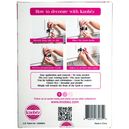 Knobēz 12pk Gingerbread House Decorative Knob Covers - Christmas Ornaments