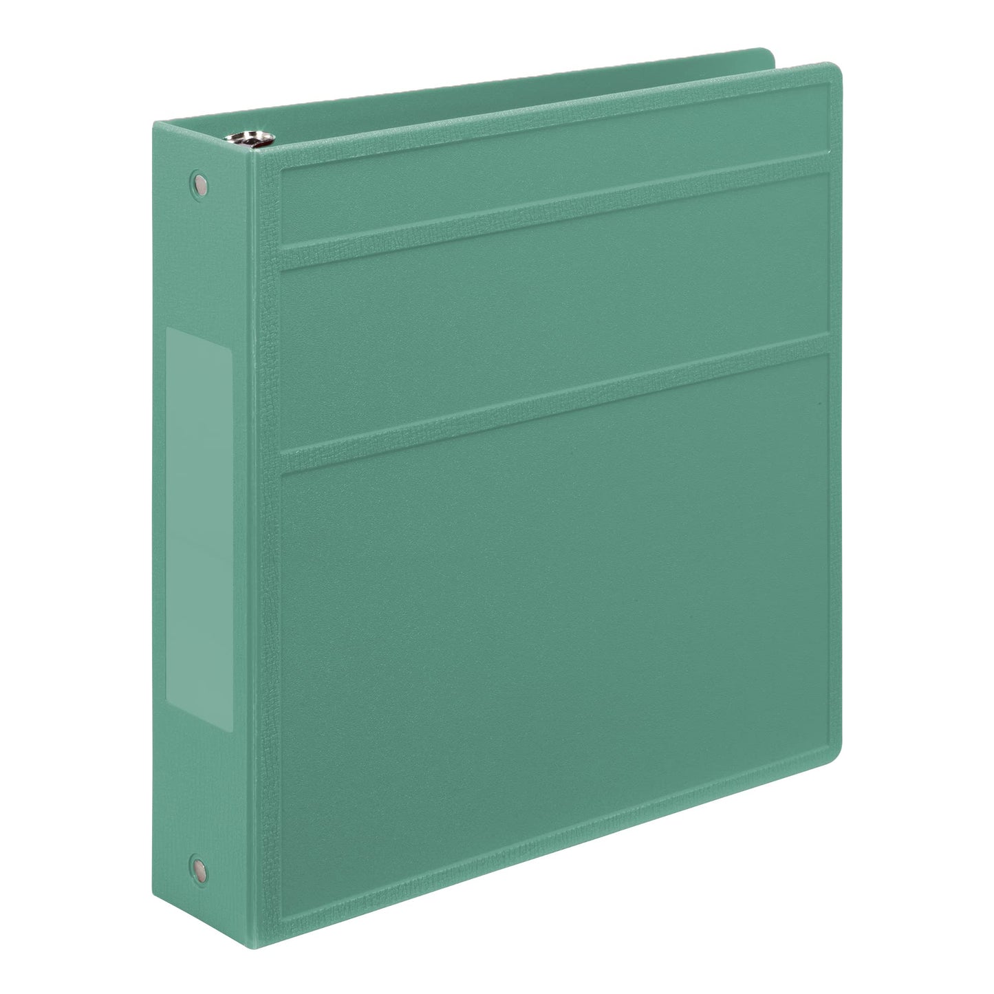 Carstens 2-Inch Heavy Duty 3-Ring Binder - Side Opening, Mint, Durable Plastic, Precision No-Gap Rings, Waterproof Covers, No Pockets, Holds 300 Letter-Sized Sheets, BPA-Free, Made in USA (2827-3R)