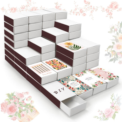 80 Pcs Blank Match Containers DIY Storage Boxes Empty Boxes for Crafts Wedding, Bridal Shower, Baby Shower, Halloween Party Favors (No Matches Included)