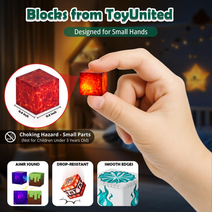 ToyUnited 4-in-1 Magnetic Blocks with 24 Light Up Blocks, 200PCS Magnetic Building Blocks with 8 Base Plates, Screen-Free Magnetic Building Cubes Toy, Christmas Birthday Gifts for Boys Girls Age 3+