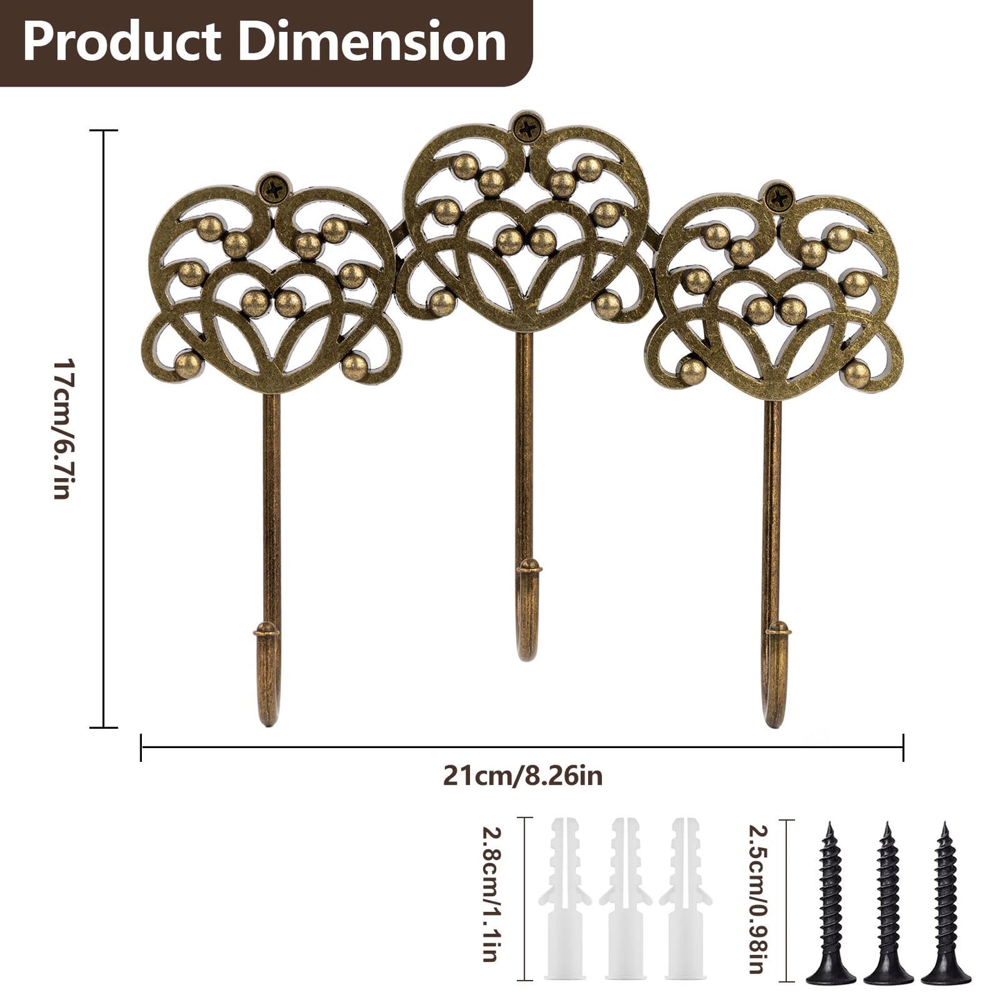 Ybenlld 1 PCS Retro Theme Bat Wall Hooks, Zinc Alloy Wall Mounted Hanging Racks, Decorative Coat Hooks for Keys, Towels, Clothes, Scarf, Bag