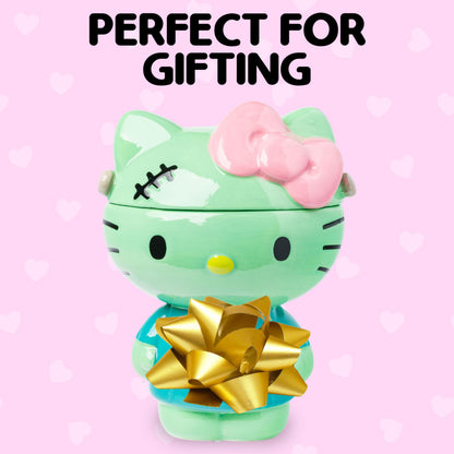 Silver Buffalo Sanrio Hello Kitty Frankenstein Sculpted Ceramic Cookie Jar, 7” x 5.75” x 9.75”