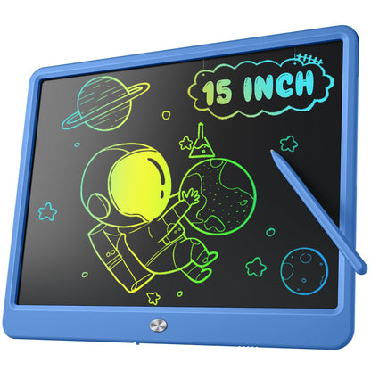 Kidopire LCD Writing Tablet for Kids, Large Screen 15-Inch Drawing Writing Tablet Doodle Board, Toddler Educational Toys Girls Boys 3-12+ Year Old Birthday Gift Office Road Trip Essentials, Navy