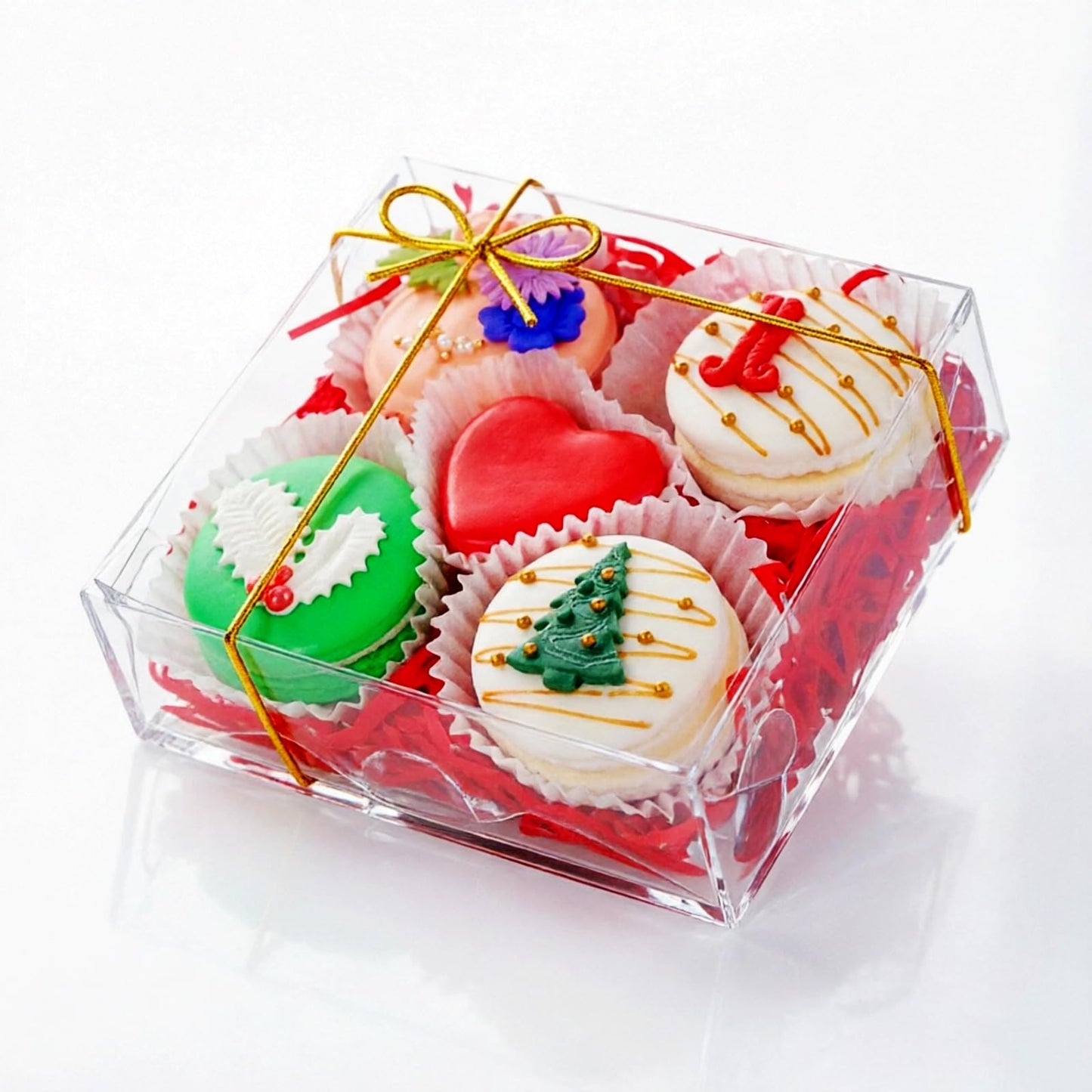 SLShePack 15Pack Clear Bakery Boxes 5x5x2 Inches Chocolate Covered Strawberry Boxes for 4 Mini Cake Boxes Cookies Macaron Boxes Pie Boxes Browines boxes