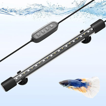FEDOUR 15in Submersible Aquarium LED Light, 24/7 Mode Aquarium Lights with Full Spectrum RGBW LEDs, IP68 Waterproof Fish Tank Light with Dimming, Timming and Color Adjustable