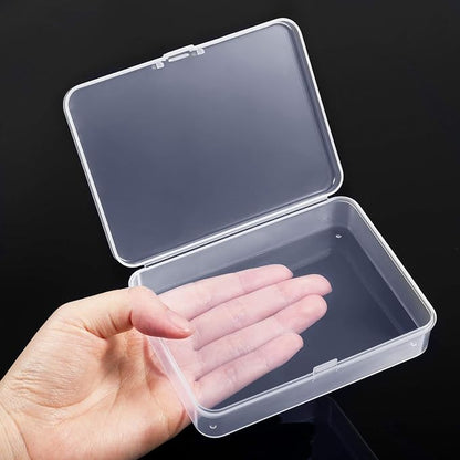 Jetec 30 Pieces Mini Plastic Clear Beads Storage Containers Box for Collecting Small Items, Beads, Jewelry, Business Cards, Game Pieces, Crafts (4.5 x 3.3 x 1.2 Inch)