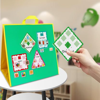 Ai fsem Shape Sorting Flannel Board for the Classroom Felt Story Board Pieces Speech Therapy Materials Teacher Supplies Felt Shapes for Crafts
