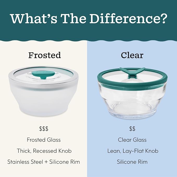 Anyday 4-Piece Medium Glass Food Storage with Glass Lids | Plastic-Free Meal Prep & Microwave Cookware | Stackable Airtight Storage Container with Vented Lid for Microwave-Safe Reheating