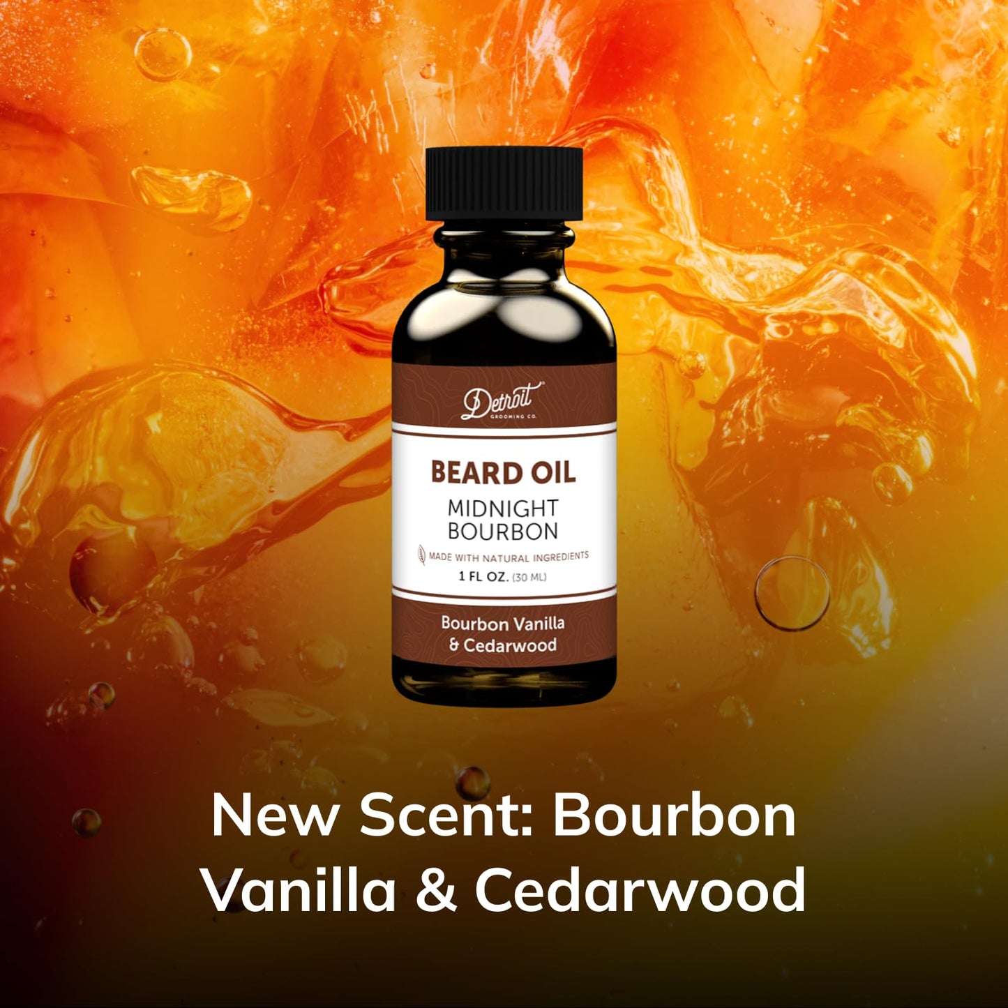 Detroit Grooming Beard Oil | Hydrating & Nourishing Formula with Vitamin E • Corktown Scent (1 oz)