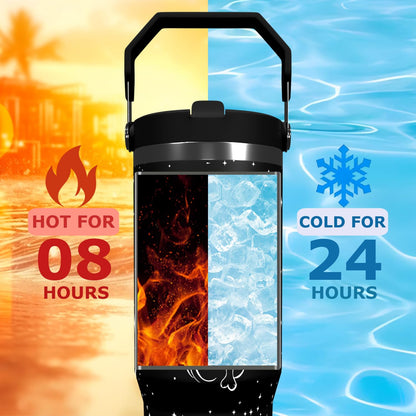 Boho 30oz Tumbler with Straw and Lid Gift for Boys Girls Sun Moon Water Bottle Travel Kettle Cup for Car Cold and Hot Stainless Steel Double Wall Insulated Mug (star cat)