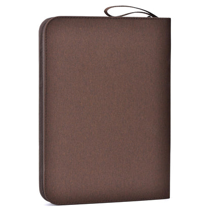 erofa 48 Slots Fountain Pen Case, Brown Water Resistant Canvas Pen Holder Display Pouch Storage Large Capacity Bag