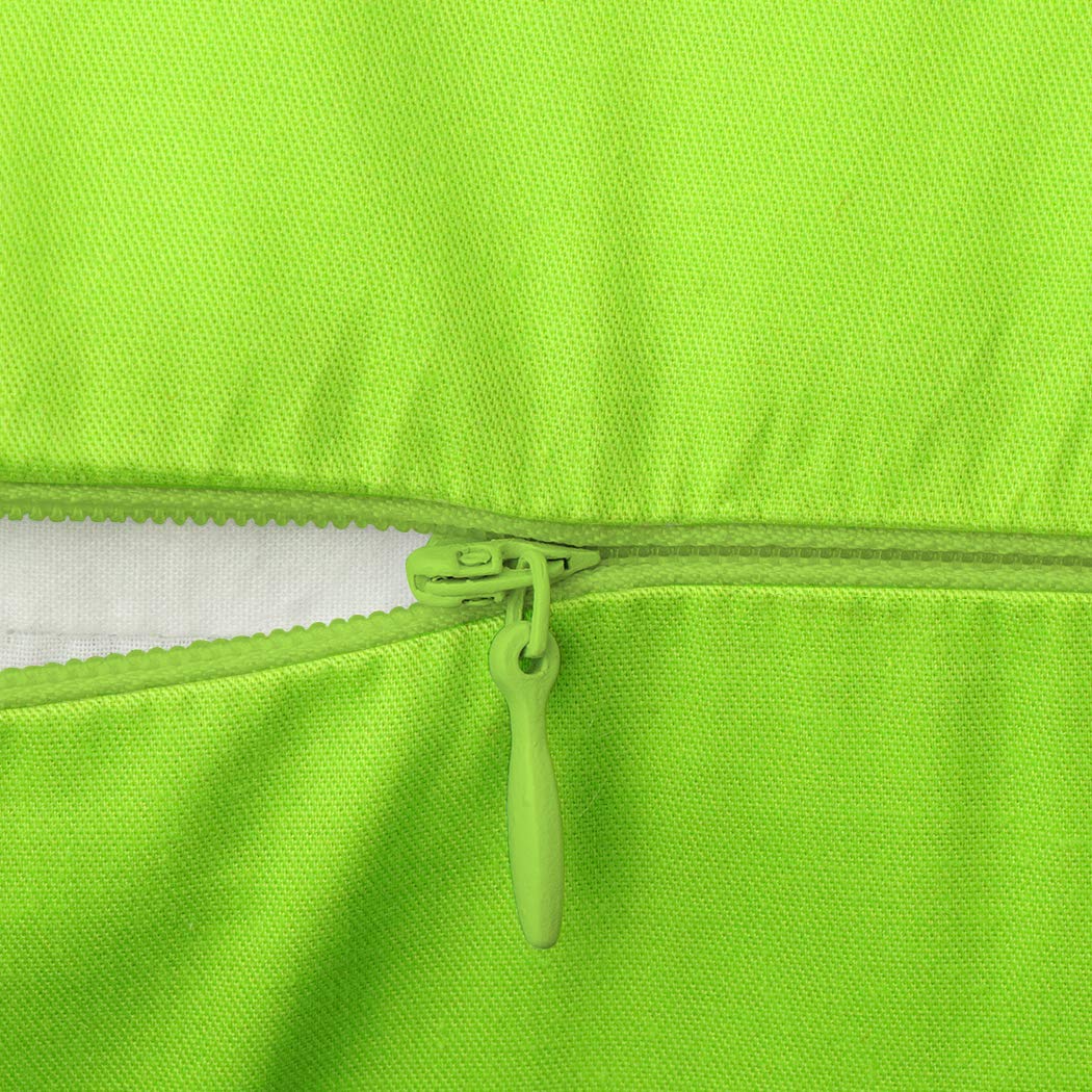 Coddsmz 6 Pack Decorative 100% Cotton Pillow Covers Square Cushion Cover Solid DIY Throw Pillowcase for Home Bed Sofa Halloween Christmas,Light Green,6 Pack-20" x 20"/50x50cm