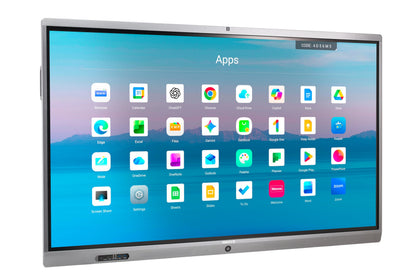 Innovo 65" Interactive Whiteboard - 4K UHD Touch Screen Smart Board with Built-in 48MP AI Camera, Mic & Speakers, Android 14 OS, 8GB RAM & 128GB Storage, 20-Point Multi-Touch