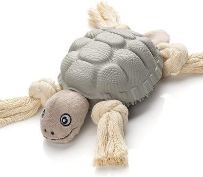 Sedioso Dog Toys, Multi-Function Chew Toy for Teeth Cleaning, Food Dispensing Toys Medium, Large Dogs (Turtle, Grey)