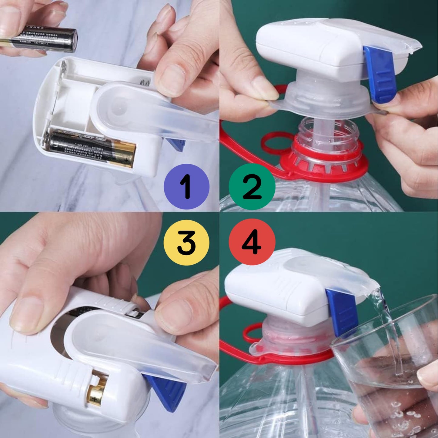 Automatic Drink Dispenser - Milk Dispenser for Fridge Gallon fits Milk Gallon Glass Milk Bottle - Hands-Free Gallon Dispenser for Juice, Beverage- 3 Pack, White