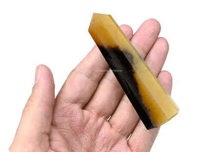 Amazing Gemstone Septarian Crystal Towers - Natural Healing Crystal Point Obelisk for Reiki Healing and Crystal Grid (3" to 4" INCH)
