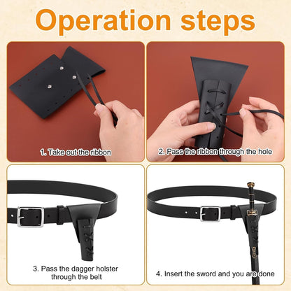 Belt Pouch Waist Bag Fanny Pack Steampunk Phone Holder Medieval Bag Leather Belt Renaissance Cosplay Costume Accessories