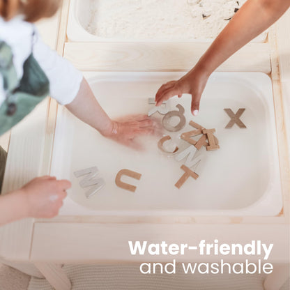 Magnetic Letters and Numbers Set for Kids – 135 PCS Alphabet Magnets for Fridge – Montessori ABC Educational Toy Gift in Neutral Aesthetic Colors by GALE TOTS