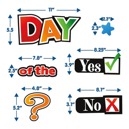 Eureka 661004 Question of The Day Interactive Mini Bulletin Board Set with Dry Erase Headliners, Multicolor, 16 Pieces