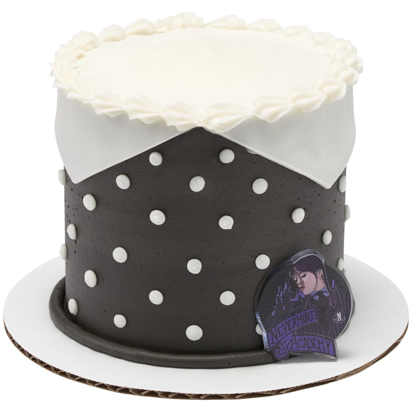 DecoPac Wednesday Outcasts Are In Cupcakes Rings, Nevermore Academy Cupcake Decorations, Food Safe Cupcake Toppers – 24 Pack