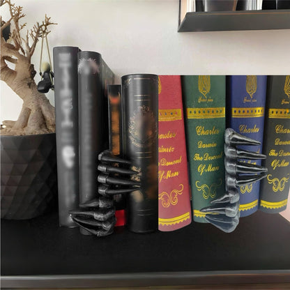 Scary Ghost Hands Bookshelf Halloween Room Decor, Halloween Indoor Decorations for Bookshelf, Gothic Demon Claws Bookmarks Decorations for Book Lovers