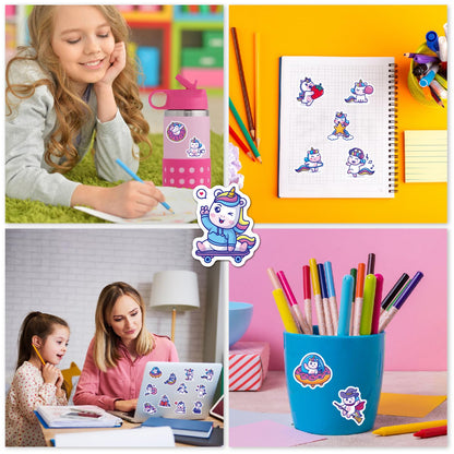 LilyBeauty Multifunction Pencil Case with Calculator, Pencil Sharpener and Curriculum, Multiple Cute Patterns, Suitable for Elementary School Girls, Boys, Great Gifts for Kids (Blue)