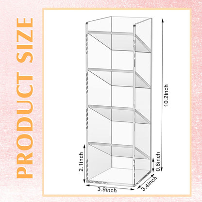 MotiMind Acrylic Pen Organizer Storage for 50 Markers Vertical Marker Organizer Acrylic Pen Display Holder for Office Desk Desktop Stationery Pencil Storage, Clear, 3.4 x 4 x 10.2 Inch