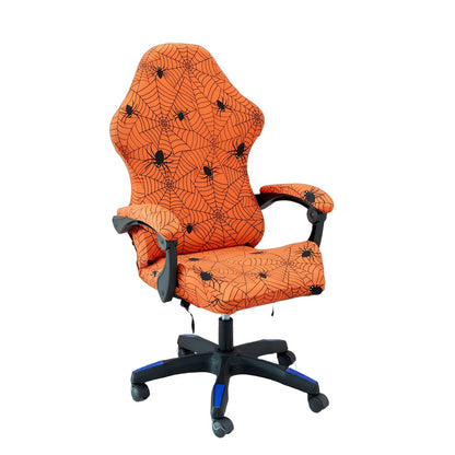 ACOFRR Gaming Chair Covers Slipcovers, Stretch Removable Washable Computer Reclining Gaming Chair Protector Slipcovers with Armrest Cover (No Chairs) (Halloween-Spider Web01)