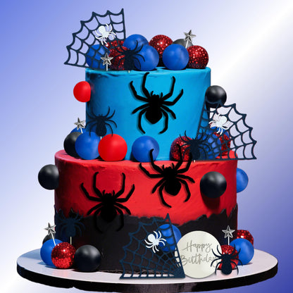 Spider Cake Topper Spider Web Cake Decoration