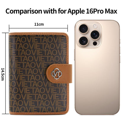 XIMAND Passport Holder Wallet Bag with AirTag Holder, Card Slots and Passport Solt Ticket Cash Solt, Photo Solt Sim Card Pen Slot.Brown