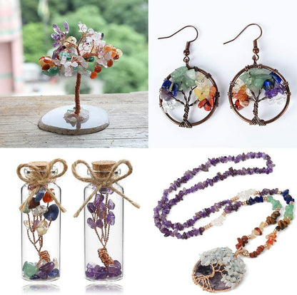 HAAMIIQII 5-8mm Natural Amethyst Chips Beads Crystal Irregular Chip Stones Loose Gemstone Beads for Jewelry Making Strand 30 Inch