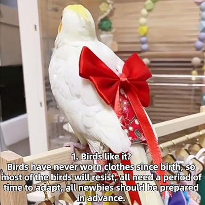 Bird Diaper Parrot Washable Diapers, Parrot Flight Suit, Reusable Nappies for Parakeet Cockatiel Mini Macaw Budgie Conure Lovebird (Black,Sulphur-Crested Cockatoo)