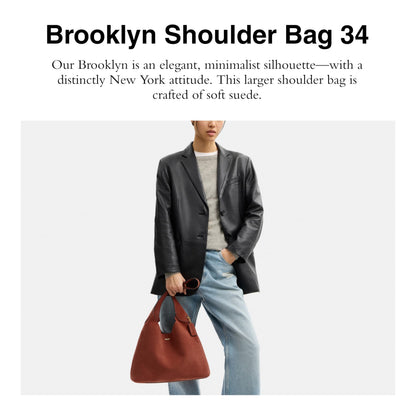 COACH Suede Brooklyn Shoulder Bag 34