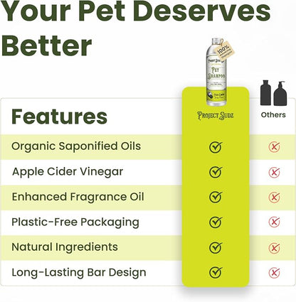 Project Sudz Spa Collection Liquid Shampoo – Coco Limone | Nourishing Natural Pet Shampoo with Coconut & Lemon | Gentle, Eco-Friendly, Safe for Dogs & Cats