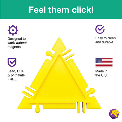 Geometiles 3D Building Set for Learning Math, Includes Many Online Activities, 96-pc, Made in USA