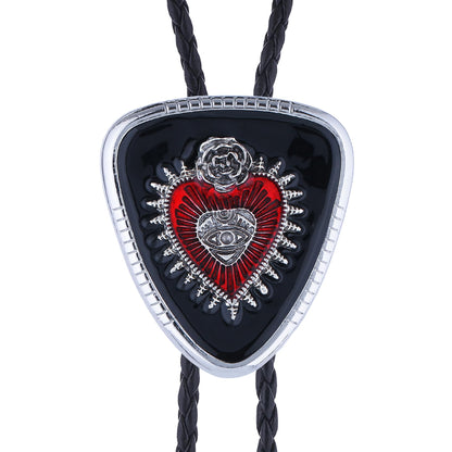 GelConnie Bolo Tie Black Vincent Vega Bolo Tie for Men Women Goth Cowboy String Ties Western Bolero Ties Men