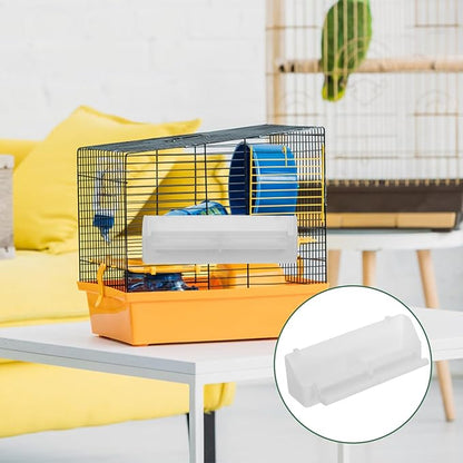 HANABASS 2 Pieces Automatic Parrot Feeder Bird Food Container Hanging Bird Seed Tray Anti-Splash Wet and Dry Feeder Outdoor Indoor