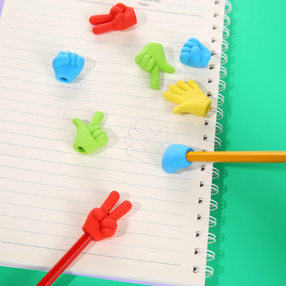 36 Pcs Pencil Top Erasers Fun Eraser Toppers for Kids, Bulk Cute Rock Paper Scissors Eraser Caps, 4 Colors