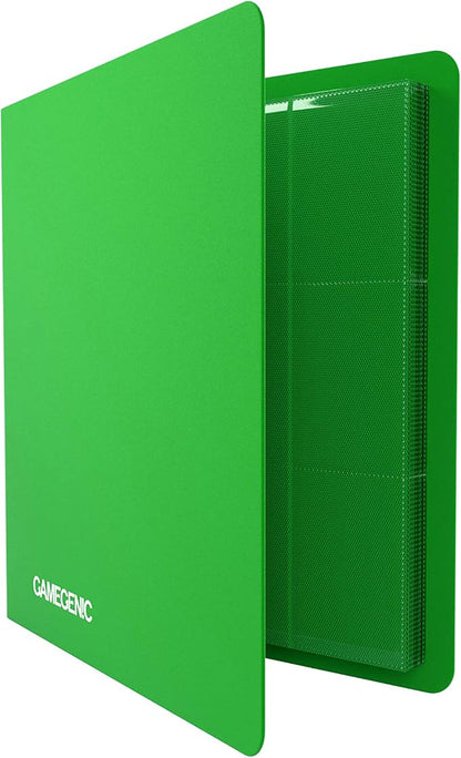 Casual Album 24-Pocket | Organize Standard and Japanese Size Collectible Cards | Premium Card Game Protector | Holds up to 480 Cards |Ideal for Playset Collections | Green Color | Made by Gamegenic