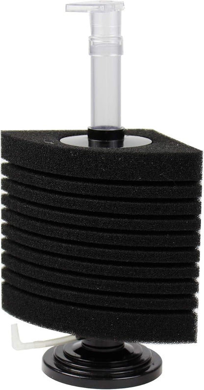 AQUANEAT Aquarium Bio Corner Sponge Filter, for Breeding Shrimp Nano Fish Tank, up to 90Gal