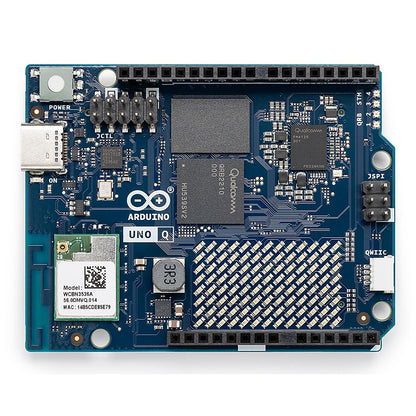 Arduino® UNO™ Q 4GB [ABX00173]- Hybrid Board, Qualcomm Dragonwing QRB2210 microprocessor (MPU) & STM32U585 Microcontroller(MCU), AI Vision, Voice, IoT, Robotics, Linux Debian OS, Wi-Fi 5, USB-C
