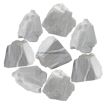 Amazing Gemstone Scolecite Raw Crystals and Healing Stones, Natural Rocks for Tumbling and DIY Raw Stones and Crystals (1 LB)