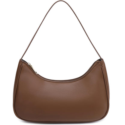 Fashion shoulder Bag for Women's Cute Hobo Tote Handbag Mini Clutch Underarm Purse for Daily Use/Work/Travel/Casual Outings (Coffee)