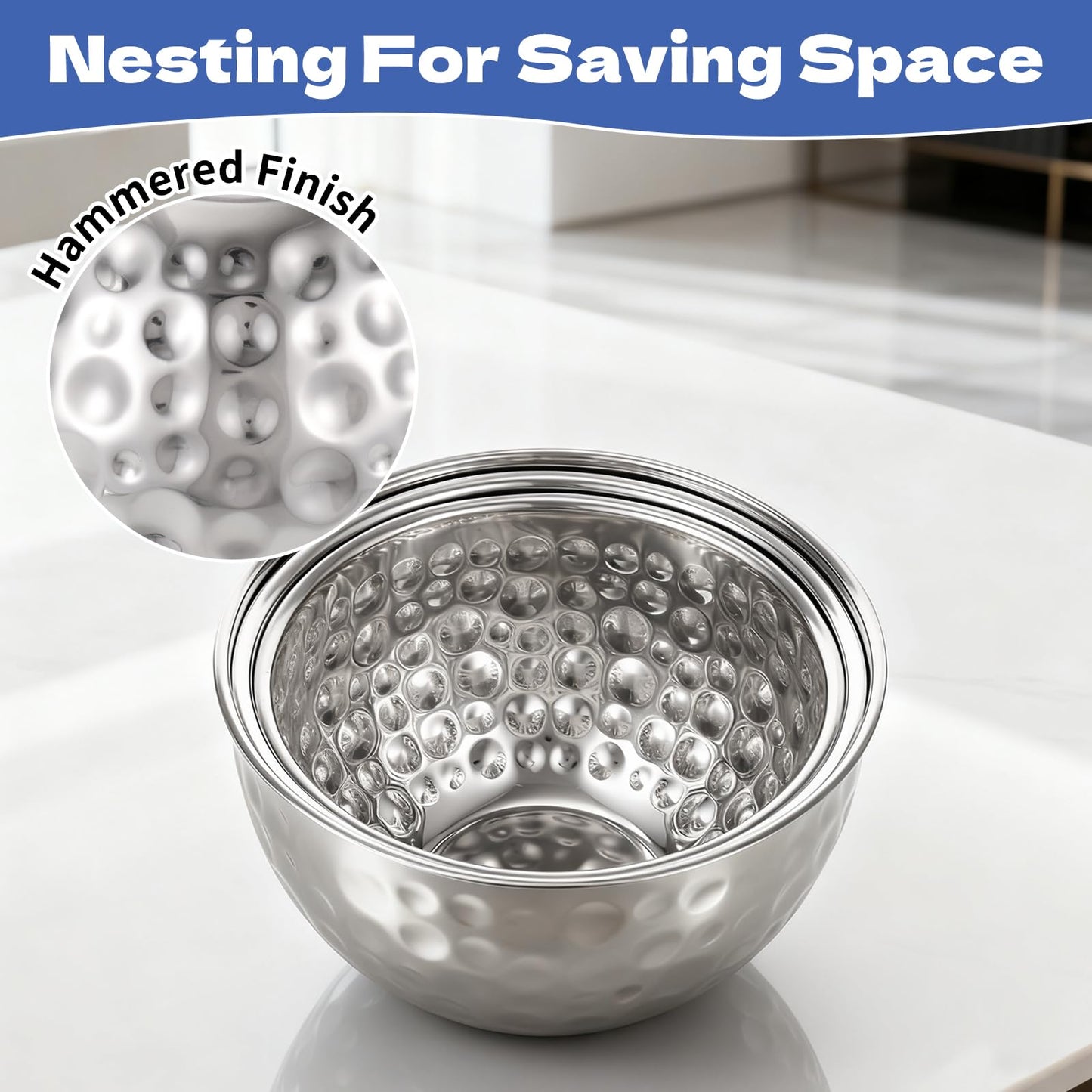 3 Pack Ice Bucket 4.6/6/7.5L Stainless Steel Beverage Tub with 2 Scoop Leak-Proof Wine Bucket Large Metal Ice Buckets for Parties Champagne Bucket for Cocktails Beer Juice, Dishwasher Safe